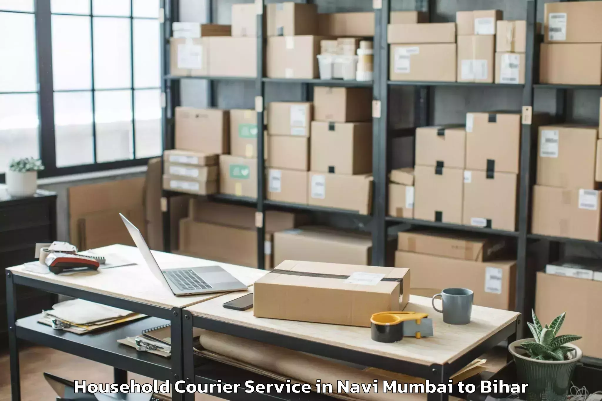 Book Navi Mumbai to Udakishanganj Household Courier Online